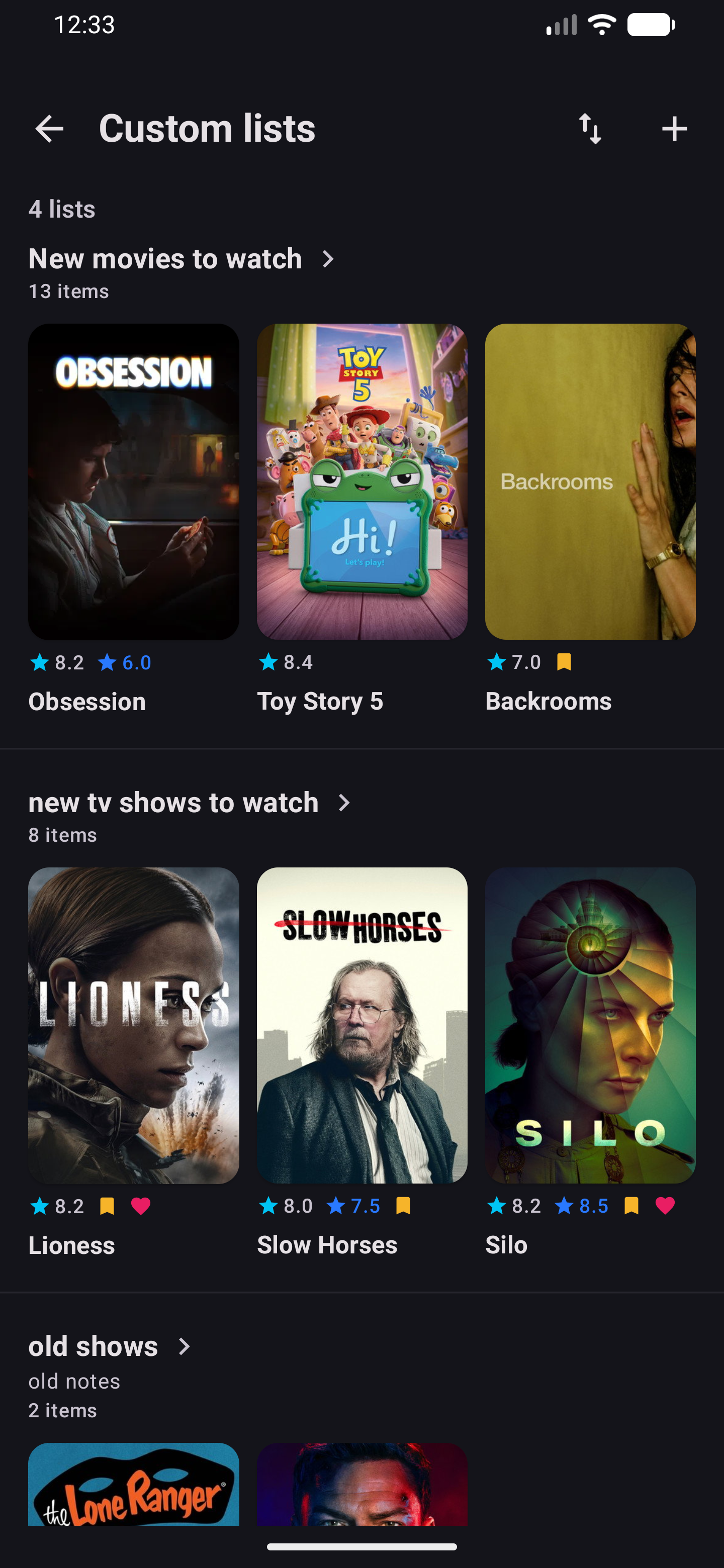CineVibe Android App Interface